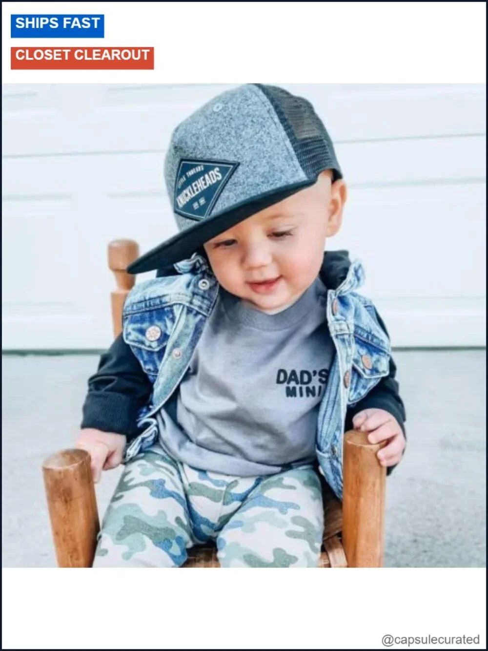Baby Baseball Hat Cotton Adjustable Snapback Trucker Cap